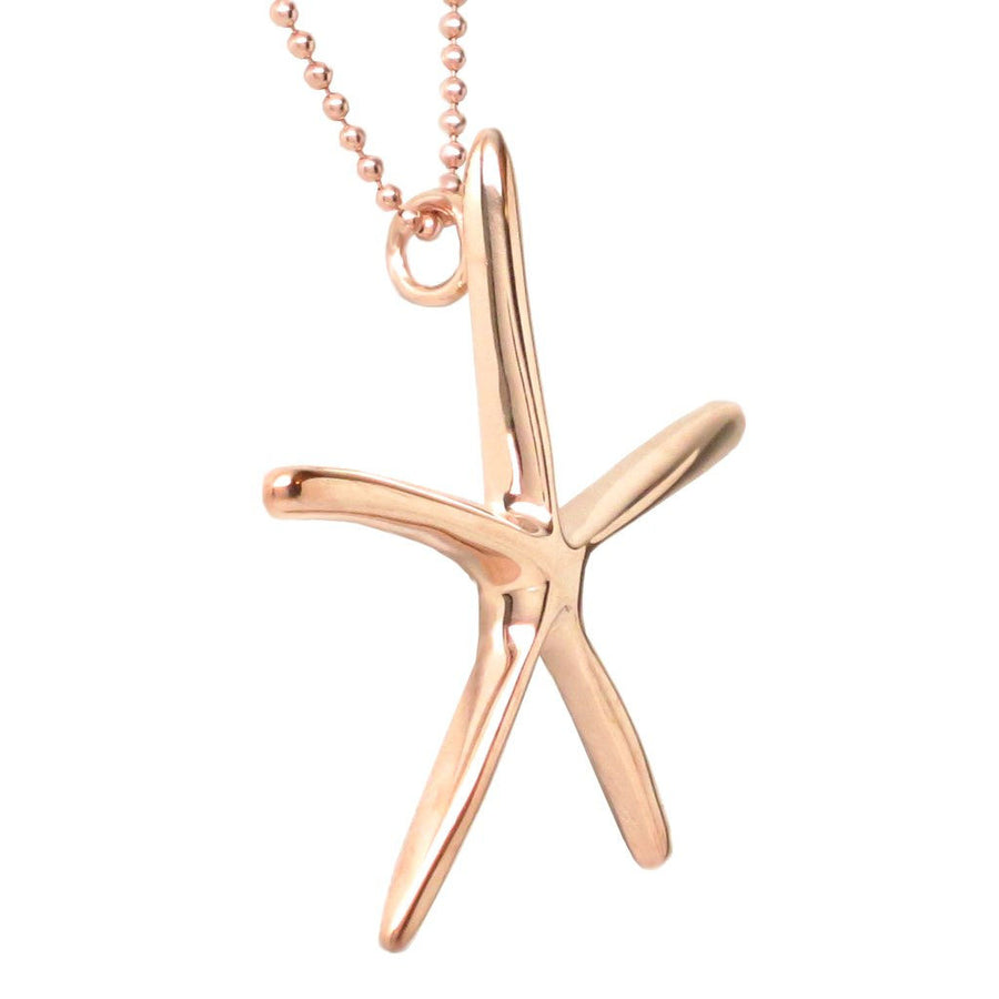 18K Rose Gold Plated Sterling Silver Starfish Pendant Necklace - Michele Benjamin - Jewelry Design Fine Jewelry Necklaces - Vermeil