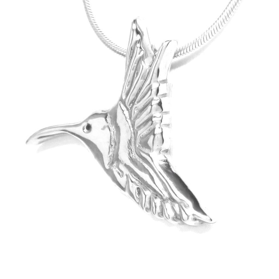 Sterling Silver Hummingbird Pendant Necklace - Michele Benjamin - Jewelry Design Fine Jewelry Necklaces - Sterling Silver