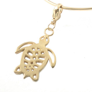 18K Gold Plated Sterling Silver Sea Turtle Tortoise Charm - Michele Benjamin - Jewelry Design Fine Jewelry Charms - Vermeil