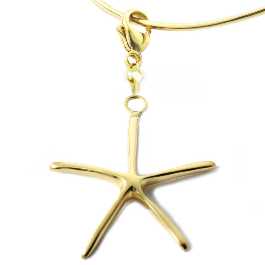 18K Gold Vermeil Sterling Silver Starfish Collectable Charm, Sold Individually - Michele Benjamin - Jewelry Design Fine Jewelry Charms - Vermeil