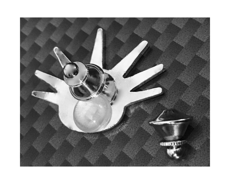 LIBERTY Sterling Silver Crown Lapel Pin Brooch Gender Neutral - Michele Benjamin - Jewelry Design Fine Jewelry - Pins