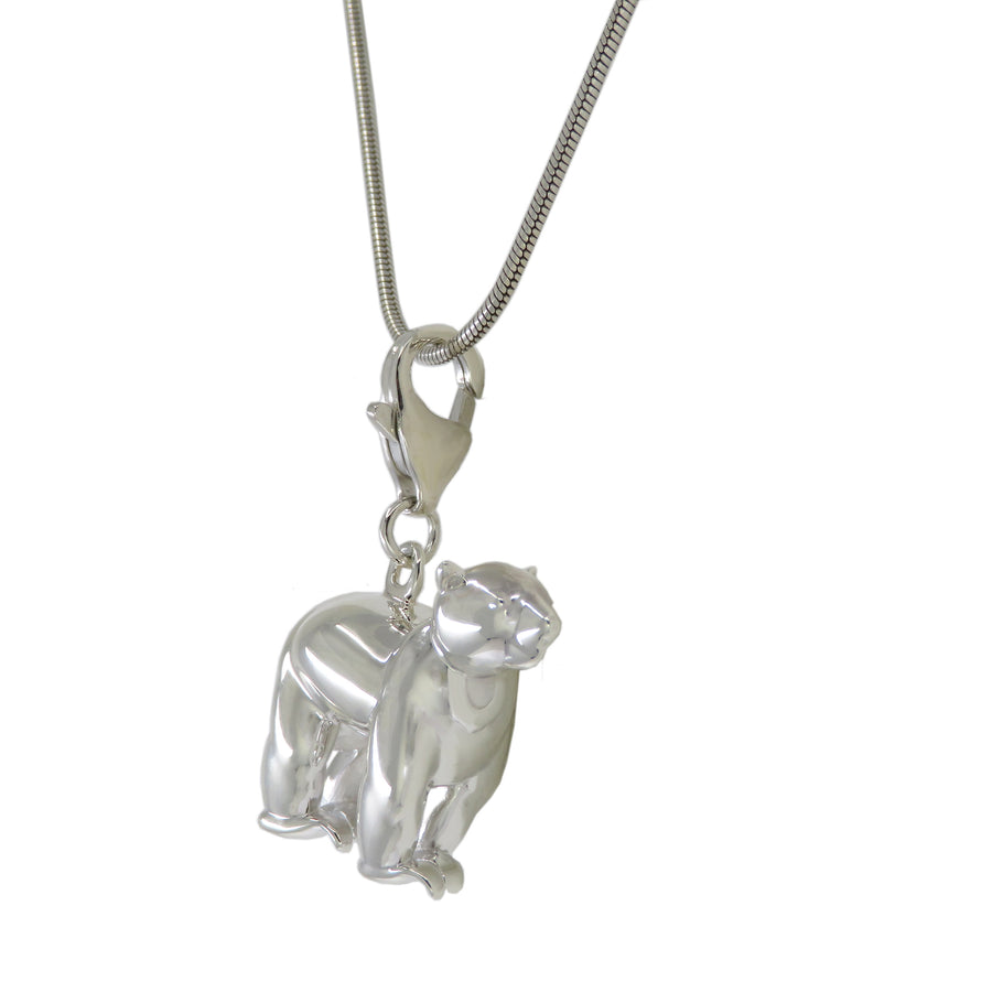 Sterling Silver Sun Bear Charm Necklace - Michele Benjamin - Jewelry Design Fine Jewelry Charms - Sterling Silver