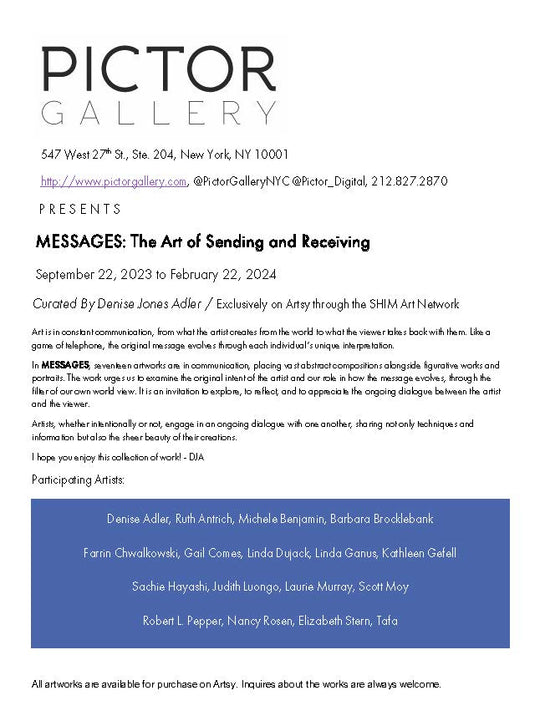 SHIM/Pictor Digital: Inaugural Exhibition | Messages: The Art of Sending and Receiving September 22 – December 22, 2023
