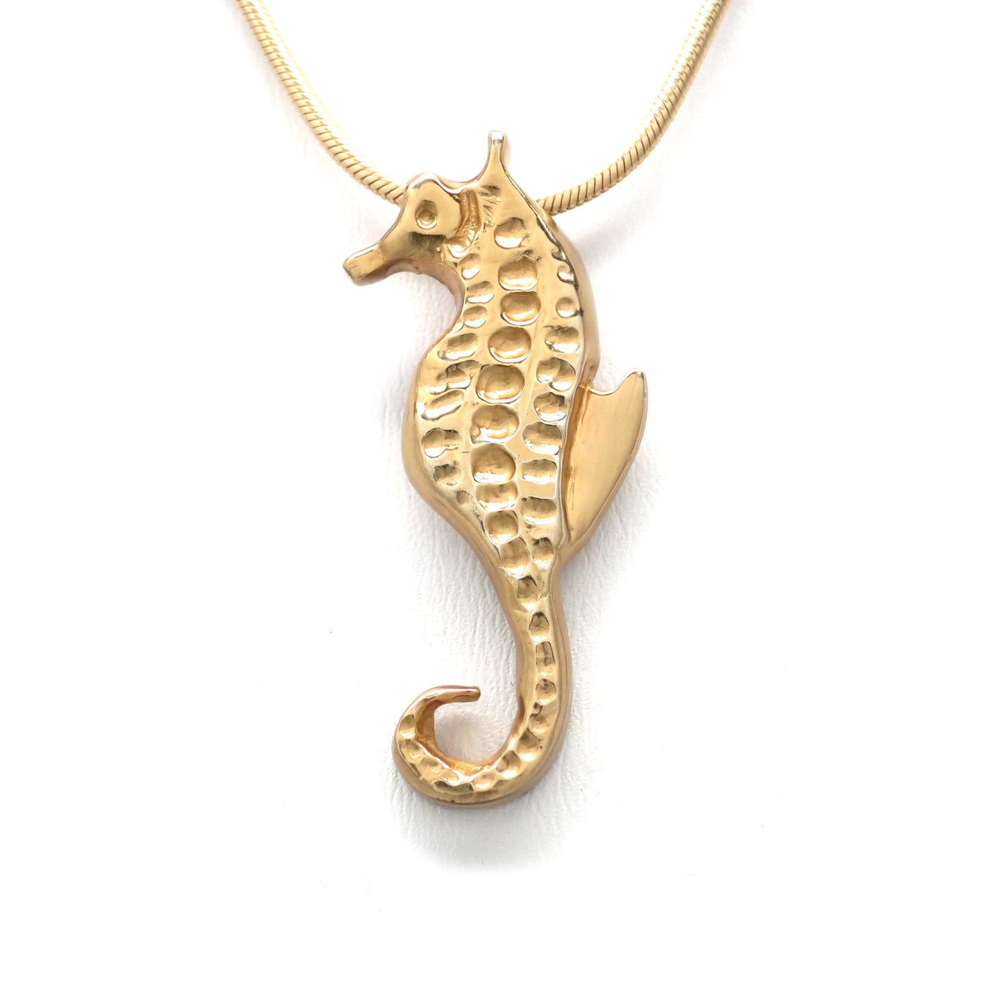 Michele Benjamin Seahorse Necklace, Vermeil 18K Gold Plated Sterling Silver 