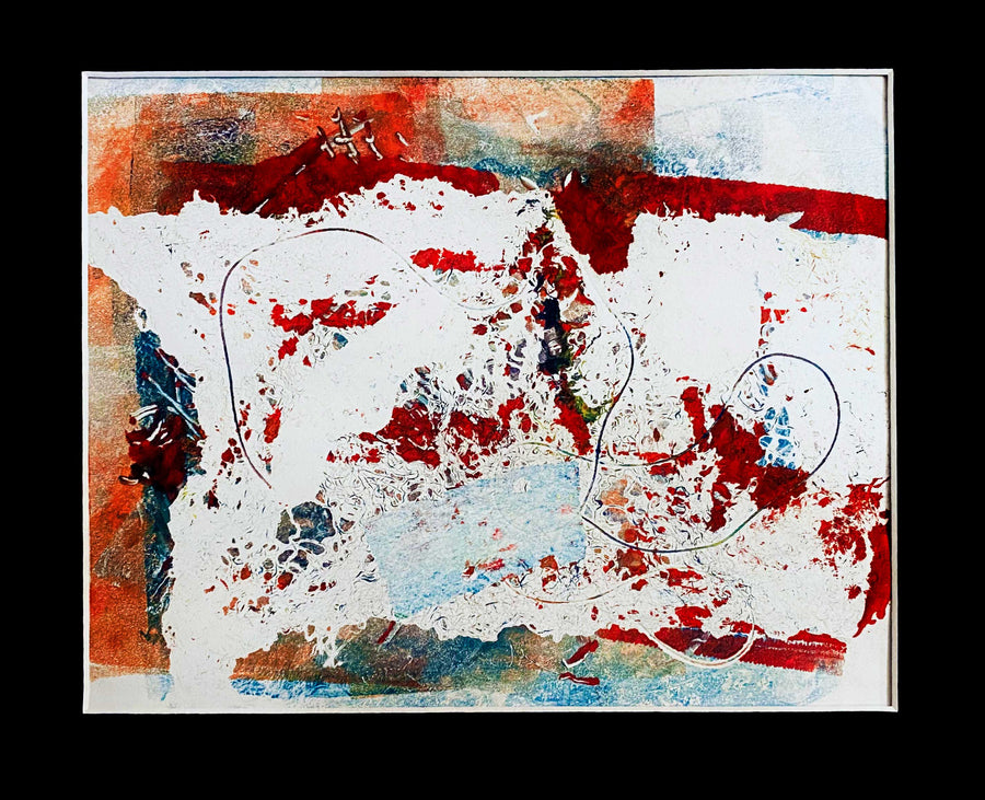 Michele Benjamin "Crimson Dreamscape" is a 9x12" archival print, one-of-a-kind and original. 