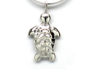 Sterling Silver Tortoise Dainty Pendant Necklace 18 Inch L - Michele Benjamin - Jewelry Design Fine Jewelry Necklaces - Sterling Silver