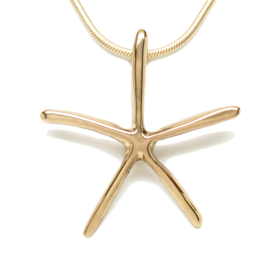 18K Yellow Gold Plated Sterling Silver Starfish Necklace 18L - Michele Benjamin - Jewelry Design Fine Jewelry Necklaces - Vermeil