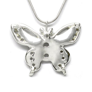 Sterling Silver Butterfly Pendant Necklace 18L - Michele Benjamin - Jewelry Design Fine Jewelry Necklaces - Sterling Silver