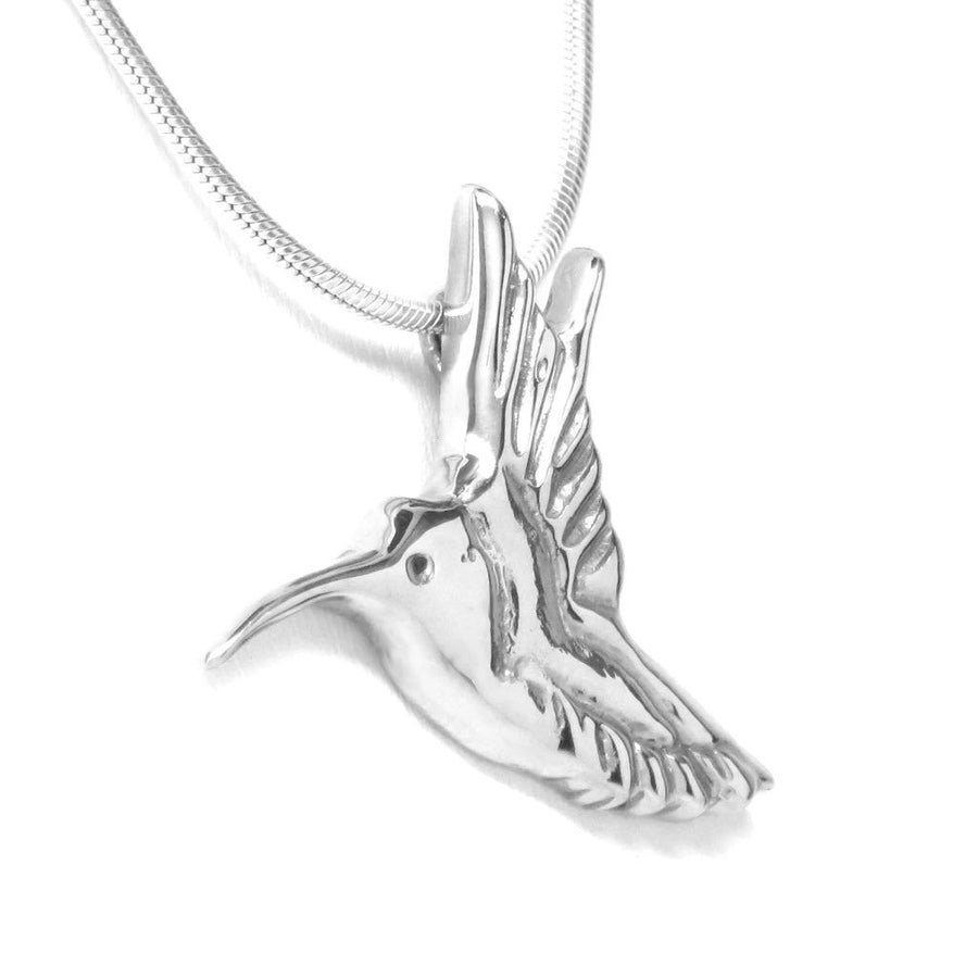 Sterling Silver Hummingbird Pendant Necklace - Michele Benjamin - Jewelry Design Fine Jewelry Necklaces - Sterling Silver