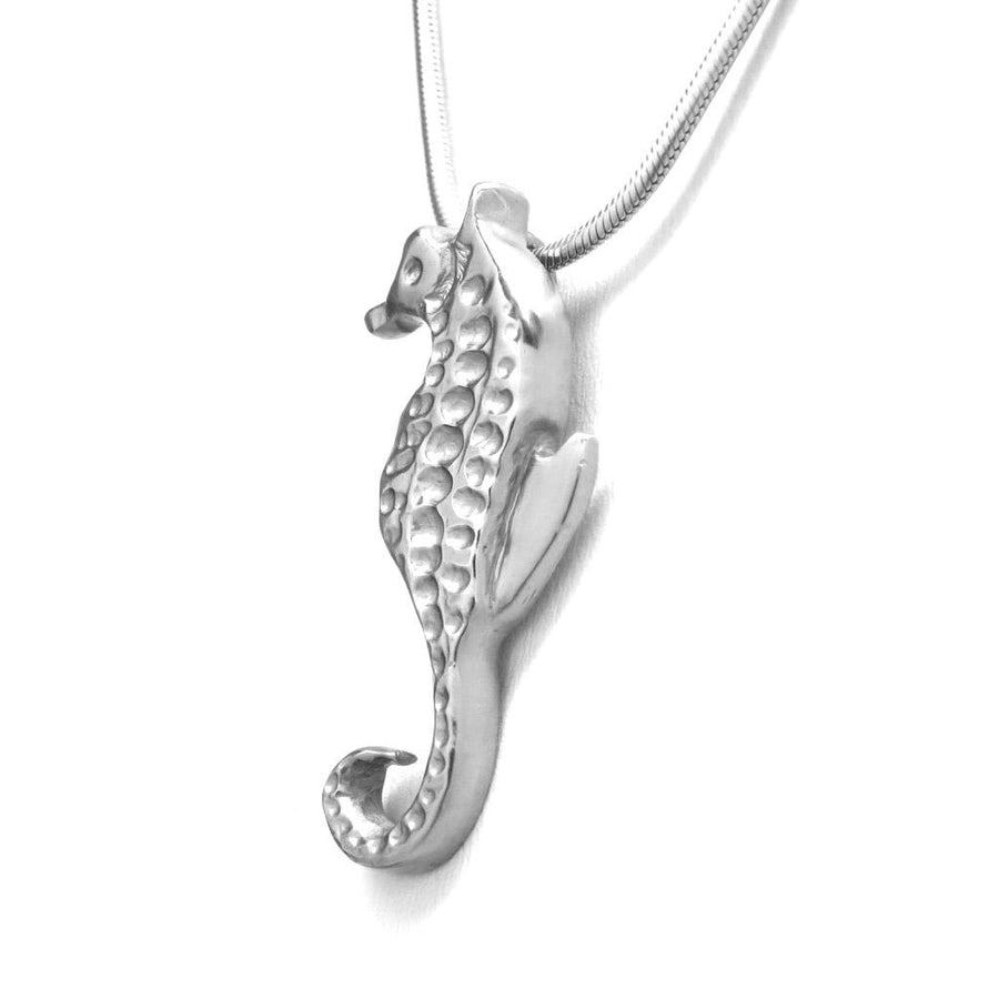 Sterling Silver Seahorse Pendant Necklace 18 L. - Michele Benjamin - Jewelry Design Fine Jewelry Necklaces - Sterling Silver