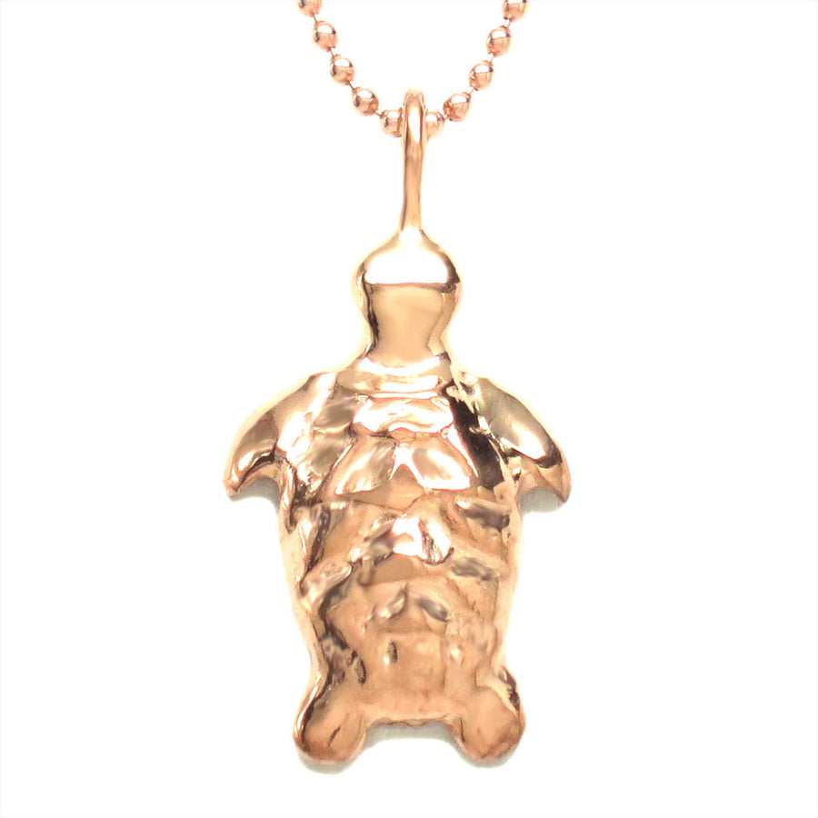18K Rose Gold Vermeil Tortoise Dainty Pendant Necklace Jewelry - Michele Benjamin - Jewelry Design Fine Jewelry Necklaces - Vermeil