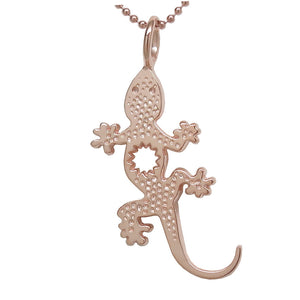 18K Rose Gold Plated Sterling Silver Sun Lizard Gecko Necklace - Michele Benjamin - Jewelry Design Fine Jewelry Necklaces - Vermeil