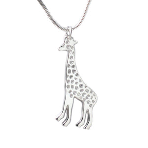 Sterling Silver Giraffe Pendant Necklace - Michele Benjamin - Jewelry Design Fine Jewelry Necklaces - Sterling Silver