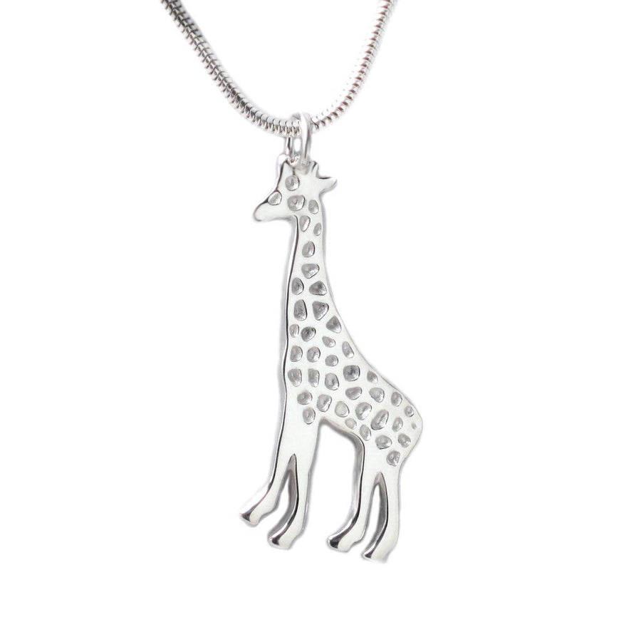 Sterling Silver Giraffe Pendant Necklace - Michele Benjamin - Jewelry Design Fine Jewelry Necklaces - Sterling Silver