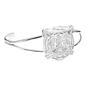 Sterling Silver Tiger Wide Cuff Bracelet by Michele Benjamin - Michele Benjamin - Jewelry Design Fine Jewelry Bracelets - Sterling Silver