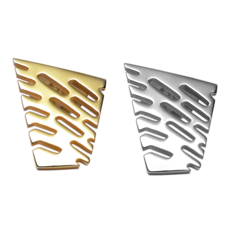 18K Gold Vermeil Small Abstract II Lapel Tie Pin - Michele Benjamin - Jewelry Design Fine Jewelry - Pins