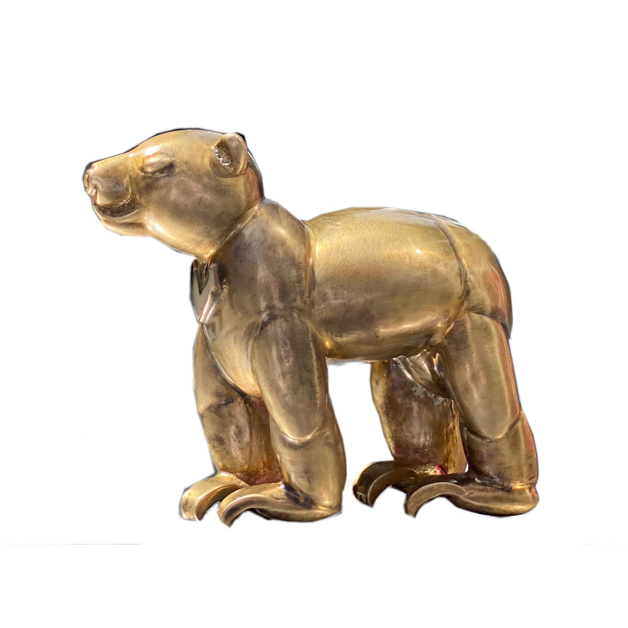 Sun Bear Solid Bronze Sculpture by Michele Benjamin - Michele Benjamin - Jewelry Design Sculpture-Bronze