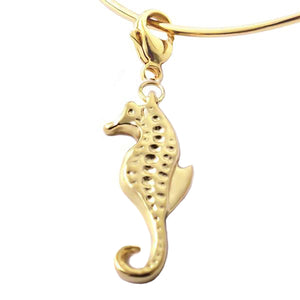 18K Gold Vermeil Seahorse Charm - Michele Benjamin - Jewelry Design Fine Jewelry Charms - Vermeil