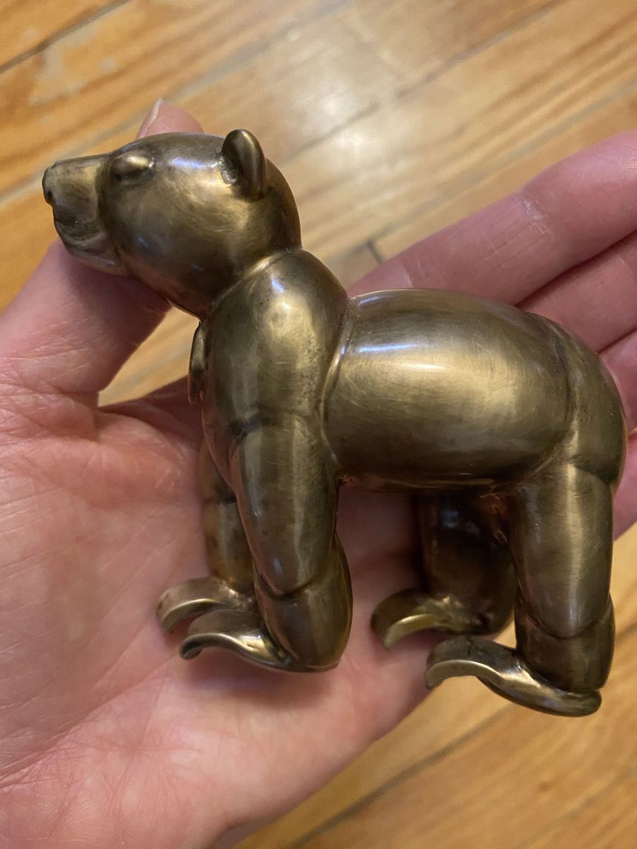 Sun Bear Solid Bronze Sculpture by Michele Benjamin - Michele Benjamin - Jewelry Design Sculpture-Bronze