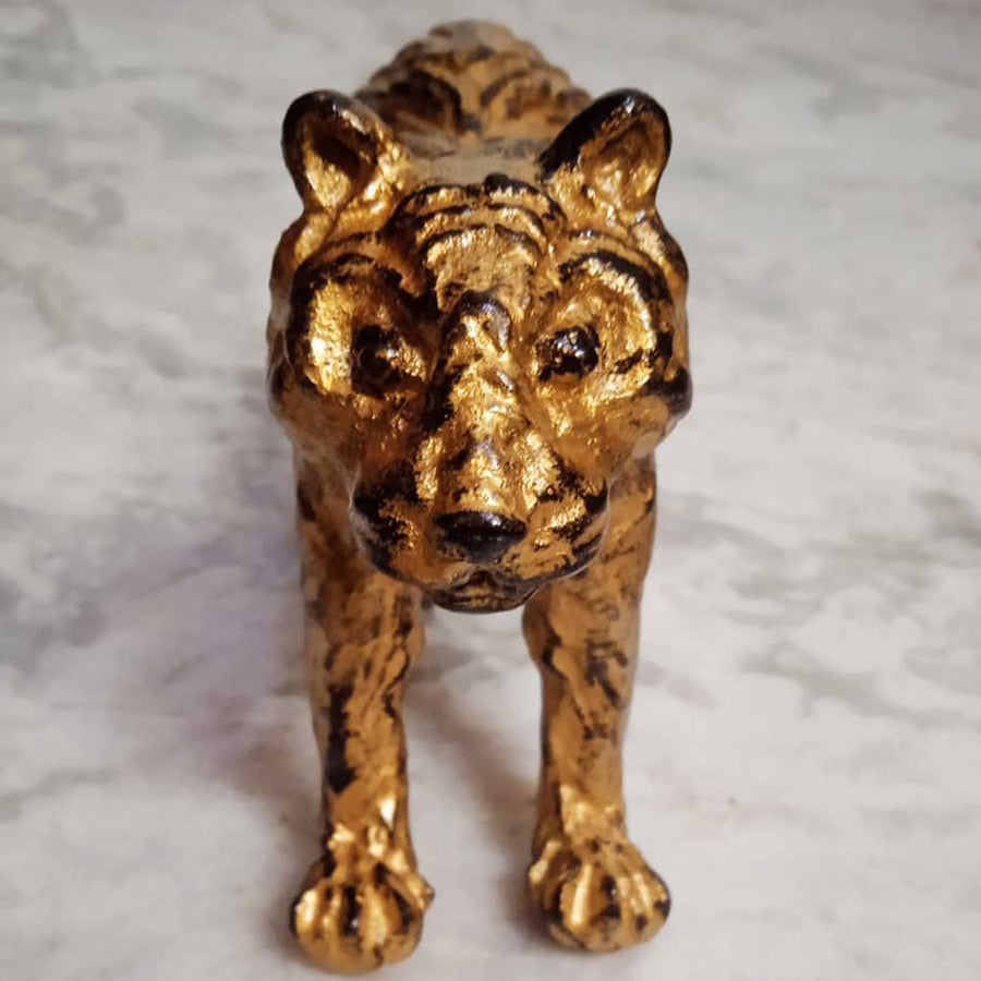 Splendid Tiger Solid Bronze Sculpture, 3D Animal Fine Art by Michele Benjamin - Michele Benjamin - Jewelry Design