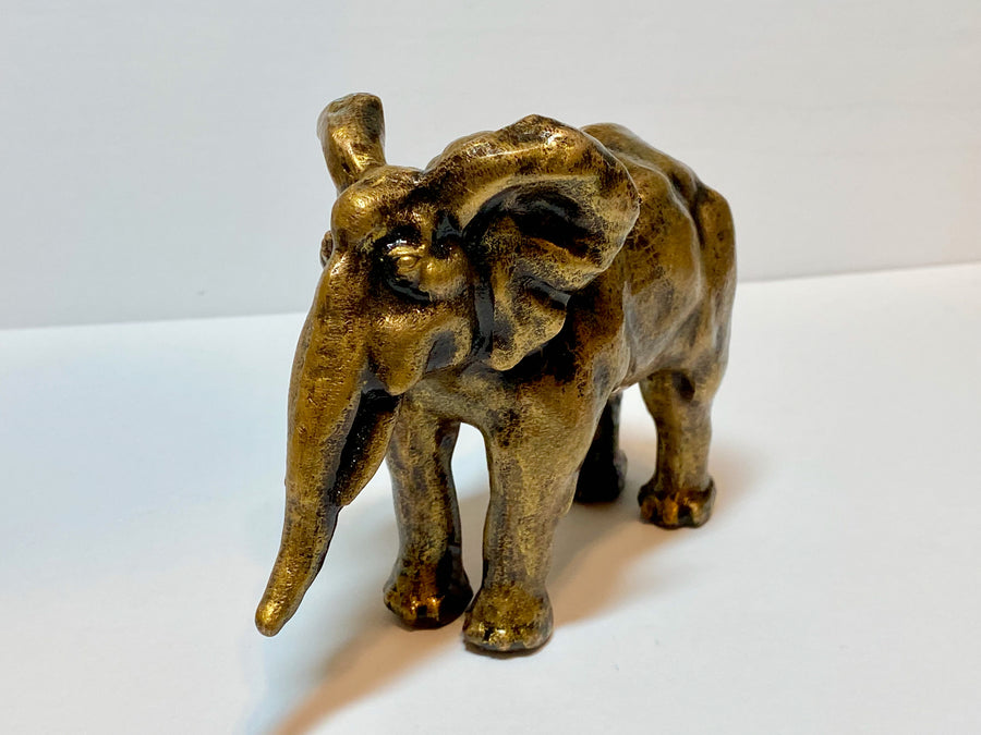 Elegant Elephant Solid Bronze Sculpture - Michele Benjamin - Jewelry Design