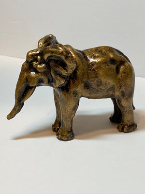 Elegant Elephant Solid Bronze Sculpture - Michele Benjamin - Jewelry Design