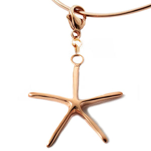 18K Rose Gold Vermeil Sterling Silver Starfish Collectable Charm, Sold Individually - Michele Benjamin - Jewelry Design Fine Jewelry Charms - Vermeil