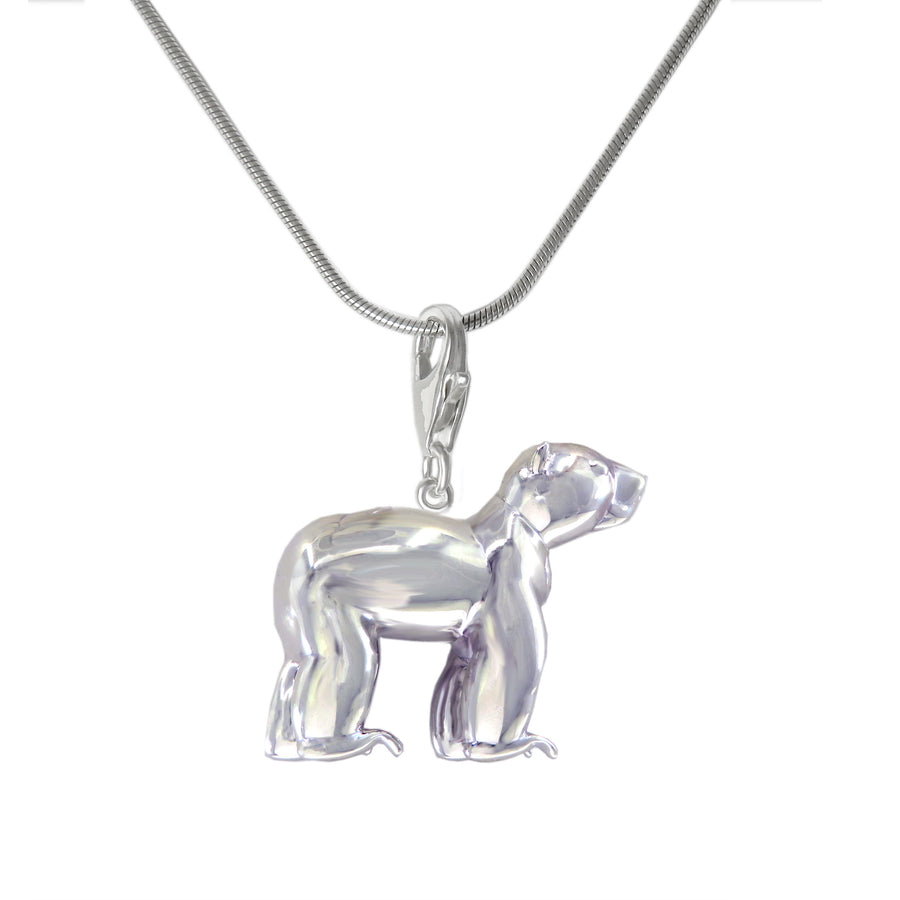 Sterling Silver Sun Bear Charm Necklace - Michele Benjamin - Jewelry Design Fine Jewelry Charms - Sterling Silver