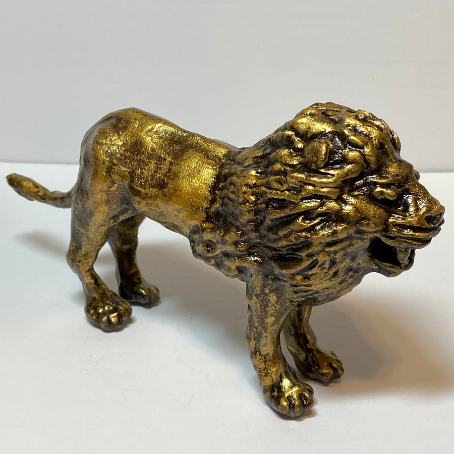 Joyful Lion Solid Bronze Sculpture - Michele Benjamin - Jewelry Design