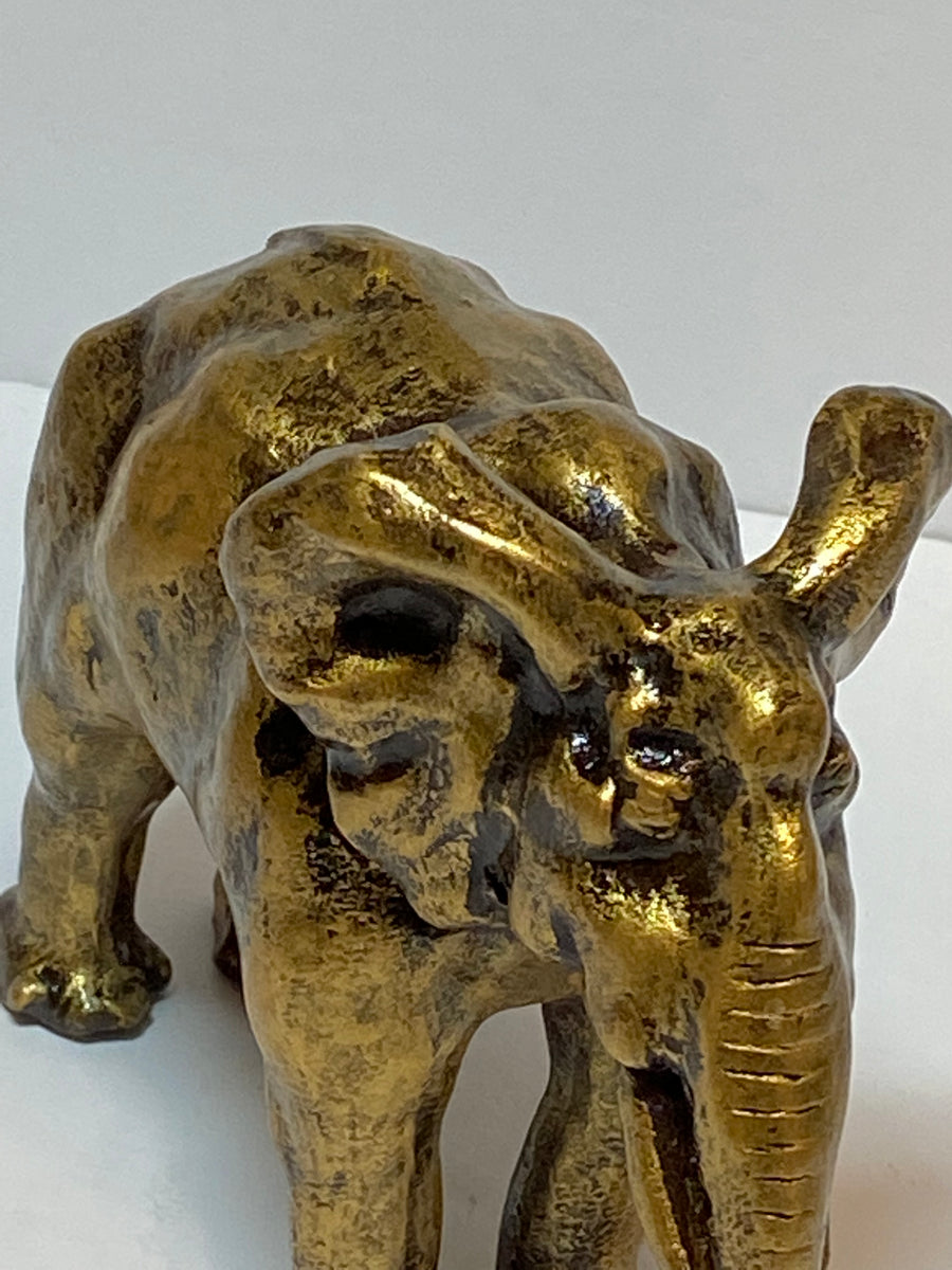 Elegant Elephant Solid Bronze Sculpture - Michele Benjamin - Jewelry Design