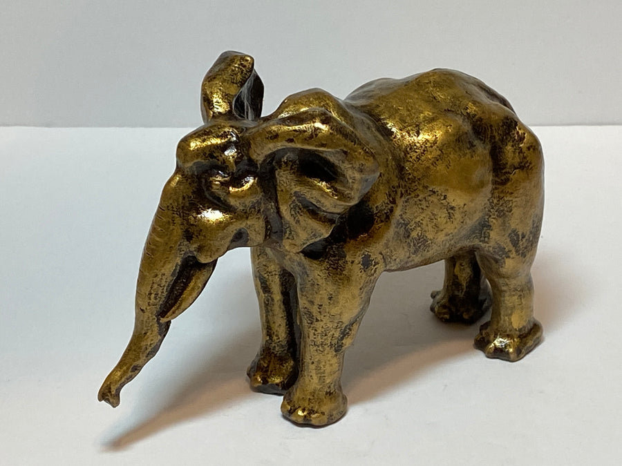 Elegant Elephant Solid Bronze Sculpture - Michele Benjamin - Jewelry Design