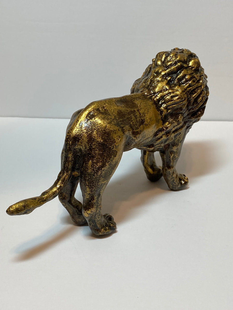 Joyful Lion Solid Bronze Sculpture - Michele Benjamin - Jewelry Design