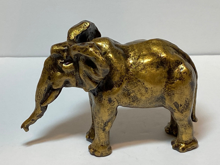 Elegant Elephant Solid Bronze Sculpture - Michele Benjamin - Jewelry Design