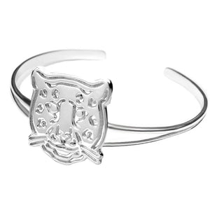 Sterling Silver Leopard Cuff Bracelet - Michele Benjamin - Jewelry Design Fine Jewelry Bracelets - Sterling Silver